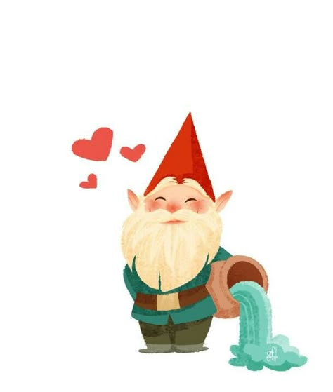 Cute Gnomes Illustration, Character Design Page, Gnome Illustration, David The Gnome, Gnome Art, Design Page, My Funny Valentine, Gnome Garden, Christmas Paintings