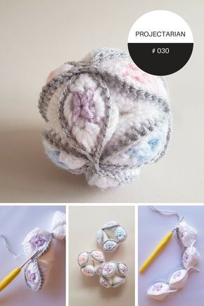 Free Pattern: Crochet Amish Puzzle Ball - New Harlequin design by Projectarian Amamani Puzzle Balls Crochet, Montessori Crochet Free Pattern, Crochet Puzzle, Amish Puzzle Ball, Toys Design, Free Pattern Crochet, Crochet Hack, Crochet Ball, Creative Crochet