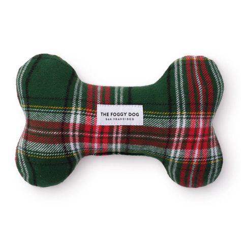 Wholesale Holly Jolly Plaid Holiday Flannel Dog Squeaky Toy for your store | Faire The Foggy Dog, Dog Squeaky Toys, Cute Canvas, Favorite Animals, Dog Holiday, Perfect Stocking Stuffers, Dog Beds, Dog Bone, Cute Toys