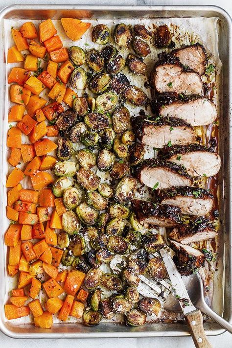 Roasted Pork Tenderloin in Oven Pork Tenderloin In Oven, Tenderloin In Oven, Balsamic Pork Tenderloin, Pork Tenderloin Oven, Balsamic Pork Tenderloins, Balsamic Sauce, Sticky Pork, Fall Veggies, Balsamic Pork