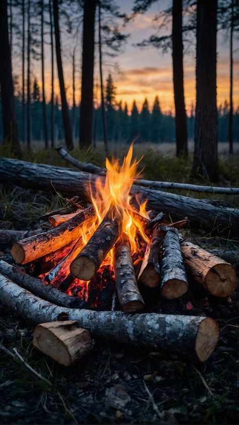 Travel Forest, Camping Bonfire, Cozy Camping, Forest Camping, Camping Inspiration, Camping Photography, Camping Aesthetic, Nature Camping, Backyard Camping