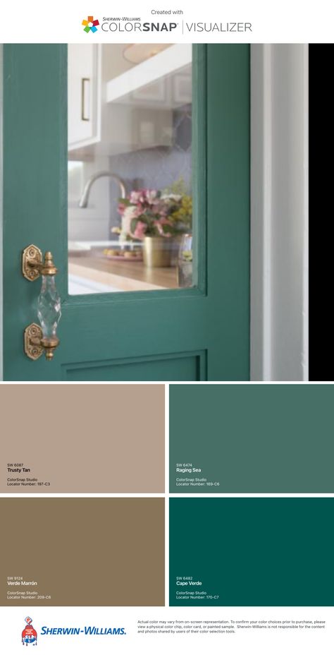 Cape Verde Sherwin Williams, Cape Verde, Home Decor Accents, Painting Wallpaper, Kitchen Redo, Decor Accents, Sherwin Williams, Color Theory, Paint Color