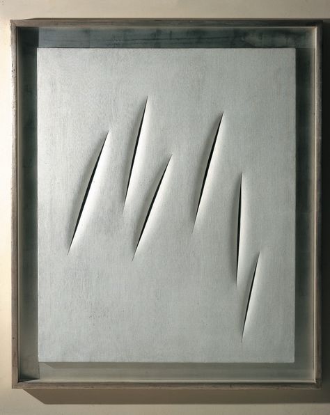 Artist List, Lucio Fontana, Grey Art, List Of Artists, Positive And Negative, Wabi Sabi, Visual Art, Abstract Painting, Art Inspiration