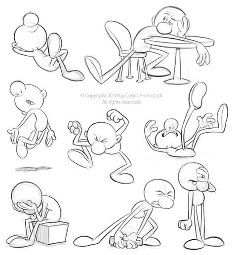 Pose Studies, Cartoon Tutorial, رسم كاريكاتير, Cartoon Body, Cartoon Style Drawing, Cartoon Sketches, Gesture Drawing, 캐릭터 드로잉, Character Poses