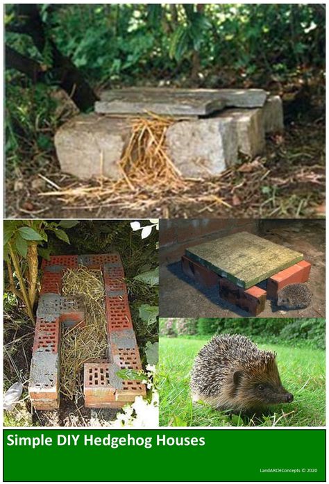 Diy Hedgehog House, Diy Hedgehog, Hedgehog House, Insect Hotel, Garden Animals, Wildlife Gardening, Bathroom Decor Ideas, Have Inspiration, Community Gardening