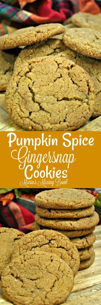 Pumpkin Spice Gingersnap Cookies Gingersnap Cookies, Ginger Snap Cookies, Ginger Snap, Bar Cookies, Fall Treats, Molasses, Easy Cookies, Favorite Cookies, Cookie Monster