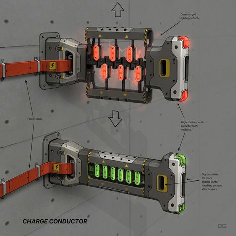 ArtStation - Titnfall 2 Arc Tool Props, Danny Gardner Titanfall 2, Sci Fi Props, Sci Fi Tech, Sci Fi Design, Sci Fi Environment, Titanfall, Future Tech, Power Pack, Robots Concept