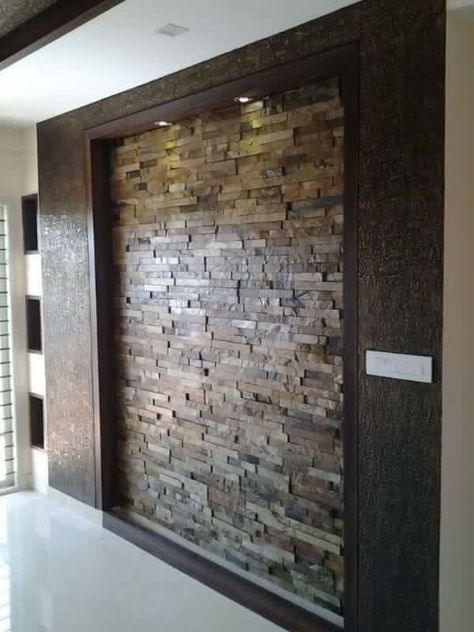 Home Front Wall Tiles Design, Stone Wall Cladding Interior, Front Wall Tiles, Wall Cladding Interior, Craftsman Home Decor, Home Entrances, Stone Walls Interior, Front Wall Design, Stone Wall Design