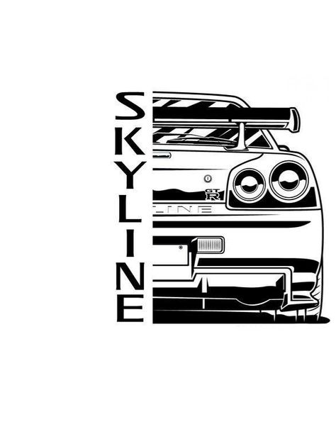 R34 Tattoo Ideas, Black And White Car Drawing, Drift Car Tattoo, Car Aesthetic Drawing, Jdm Car Tattoo, Jdm Tattoo Ideas, Jdm Tattoo, Sports Car Drawing, Bmw Drawing