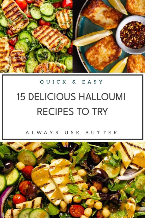 Explore a variety of delicious halloumi recipes perfect for dinner! From crispy halloumi fries to grilled halloumi salads, these flavorful dishes will satisfy your cravings for this versatile cheese. Get inspired and try out some new halloumi recipes tonight! Salad With Halloumi, Halumi Cheese Grilled Recipes, Houllomi Recipes, Haloumi Salad Ideas, Crispy Halloumi, Halloumi Cheese Recipes, Halloumi Salad Recipes, Halloumi Recipes, Halloumi Pasta