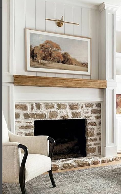 Brick Gas Fireplace, Fireplace Finishes, Elberton Way, Pool House Interior, Gas Fireplace Ideas, Wood And Brick, Fireplace Wood, Fireplace Remodel, Fireplace Ideas