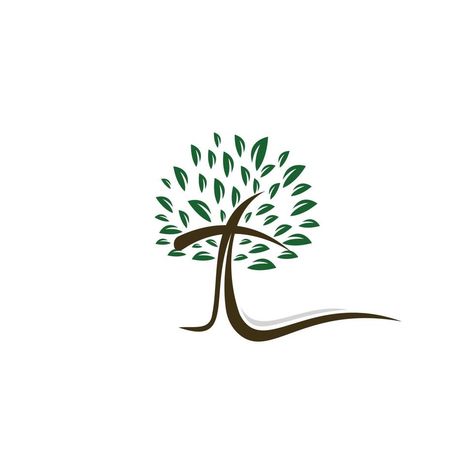 Roots Logo, Logo Tree, Cross Tree, Tree Doodle, Tree Roots, Tree Illustration, Wellness Center, Brochure Design Template, Teaching Tips