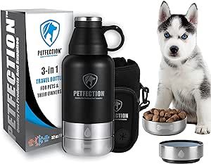 Bottle Dispenser, Food Bowls, Water Food, Travel Water Bottle, Dog Travel, Food Bowl, For Dogs, Water Bottle, Bowl