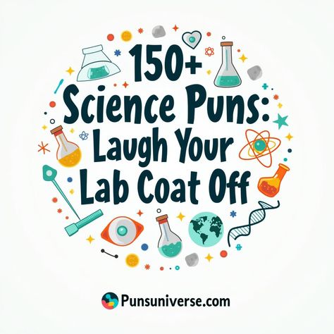 Get ready to giggle with "150+ Science Puns: Laugh Your Lab Coat Off"! 🌟 Whether you're a nerdy Newton or a playful Einstein, these puns will have you in stitches. Discover hilarious wordplay that’s sure to make your cells split with laughter! Perfect for science lovers and pun enthusiasts alike! 😂 #puns #ScienceHumor #LabLife #GeekyGags #WordPlay #STEMFun Science Puns Funny, Biology Quotes Funny, Biology Quote, Water Puns, Witch Puns, Lab Humor, Holiday Science, Science Puns, Science Lover