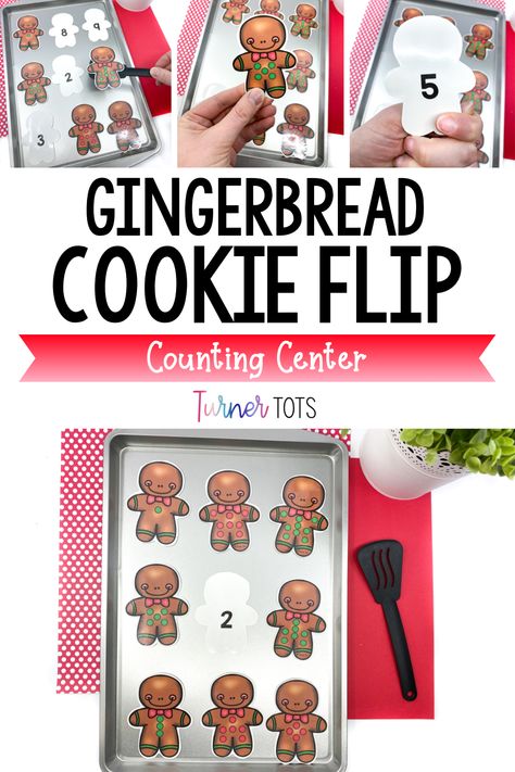 This preschool activity is exactly what you need for your math centers during your Christmas preschool theme. This gingerbread counting activity is for preschoolers, pre-k, or kindergarteners to practice counting and number identification. These Christmas cookies are a fun, engaging, and hands-on Christmas activity for preschoolers! Use for a preschool math lesson, math group activity, or a Christmas math center for teaching one-to-one correspondence during a Christmas theme. Preschool Gingerbread Activities Free, Gingerbread Counting Preschool, Gingerbread Math Activities Preschool, Gingerbread Math Preschool, Gingerbread Toddler Activities, Preschool Gingerbread Theme, Gingerbread Preschool Theme, Gingerbread Theme Preschool, Gingerbread Preschool Activities