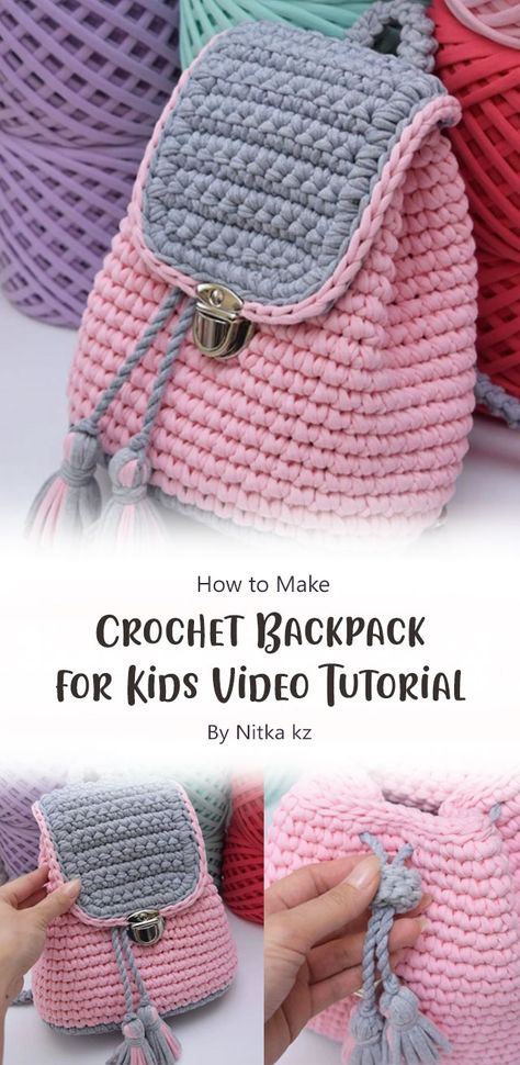 With the video tutorial by Nitka kz as your guide, you’ll be well-equipped to create a charming and functional crochet backpack for your kids. Whether it’s for school, outings, or just for play, this DIY project allows you to add a touch of love and creativity to your child’s everyday life. Crochet Corset, Lovely Makeup, Chunky Knit Pillow, Crochet Backpack Pattern, Giant Yarn, Knitting Blanket, Cup Cozies, Kids Crochet Pattern, Crocheted Cat