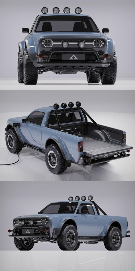 Cyberpunk Pickup Truck, Futuristic Pickup Truck, Car Ideas For Girls Vehicles, Electric 4x4, Us Army Vehicles, Laferrari Aperta, Electric Pickup Truck, Concept Vehicles Sci Fi, Electric Pickup