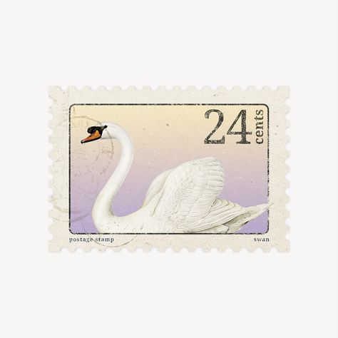 Swan postage stamp graphic | free image by rawpixel.com / Tang Swan Graphic, Stamp Graphic, Swan Aesthetic, Pixel Image, Postage Stamp, Royalty Free Photos, Free Image, Postage Stamps, Free Photos