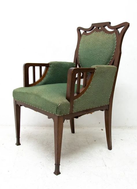 Pair of Antique Art Nouveau armchairs, Austria-Hungary, 1910 - Your20th | Wholesale Furniture 1910 Furniture, Austria Hungary, Mid Century Pendant, Osvaldo Borsani, Adrian Pearsall, Josef Frank, Work Chair, Marcel Breuer, Eero Saarinen