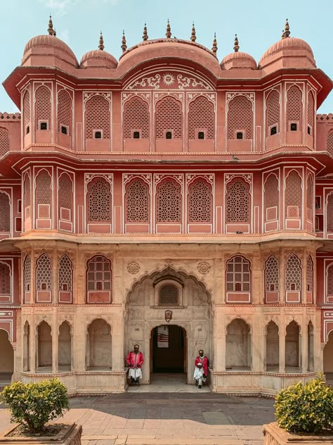 What to See in Jaipur | Anika Pannu | 2020 City Palace Jaipur Interior, The City Palace Jaipur, City Place Jaipur, Indian Palace Illustration, City Palace Jaipur Photography, Indian Palace Aesthetic, Palace Outside, Jaipur Architecture, Rajasthan Architecture