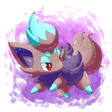 Shiny Zorua by IPlatArtz on DeviantArt Shiny Zorua, Zoroark Art, Corsola Pokemon, Shiny Hunting, Zorua Pokemon, Pokemon Zoroark, Shiny Pokémon, Zoroark Pokemon, Pokemon Series