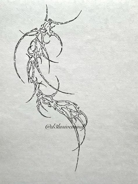 Cybersiligm Tattoo, Floral Cybersigilism Tattoo, Cybersigilism Hip Tattoo, How To Draw Cybersigilism, Cybersigilism Neck Tattoo, Cybersigilism Tattoo Thigh, Cybersigilism Sketch, Neo Sigilism Tattoo, Small Cybersigilism Tattoo