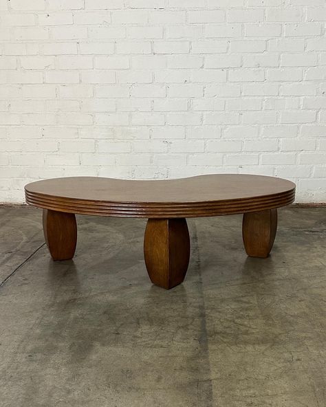 Contemporary Kidney Coffee Table Price: 1050 Dimensions: W52 D25 D20 D22 H16.5 Kidney Bean Coffee Table, Kidney Shape Coffee Table, Kidney Table, Mid Century Vintage Furniture, 1970's Coffee Table, Vintage Mid Century Furniture, Mid Century Vintage, Vintage Furniture, Coffee Table