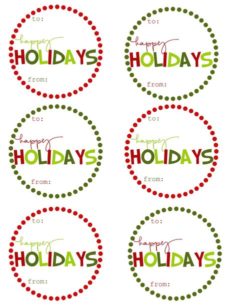 These match my wrapping paper. Yay! Happy Holidays Gift Tags, Free Christmas Tags, Free Printable Christmas Gift Tags, Christmas Gift Tags Free, Happy Holiday Gifts, Gift Labels Christmas, Gift Crafts, Holiday Labels, Christmas Tags Printable