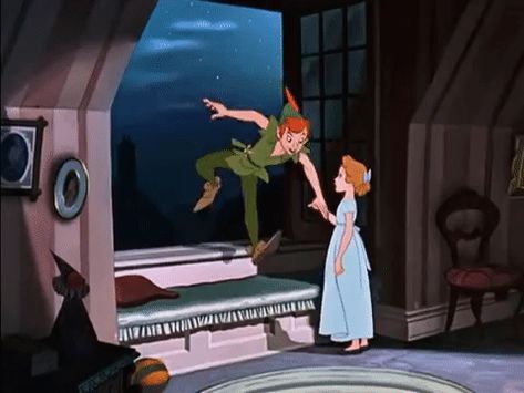 Disney Scenes, Peter Pan 1953, Mickey Mouse Wallpaper Iphone, Peter Pan Disney, Gif Disney, Good Day Sunshine, Disney Gif, Mickey Mouse Wallpaper, Cute Tumblr Wallpaper