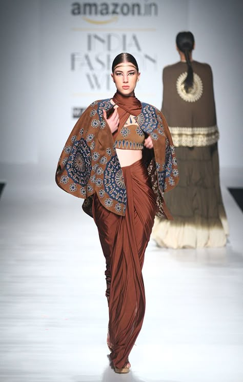 Fusion Fashion Inspiration, Malini Ramani, Peru Fashion, Ethno Style, India Fashion Week, Draping Fashion, Amazon India, Vogue India, Indian Couture