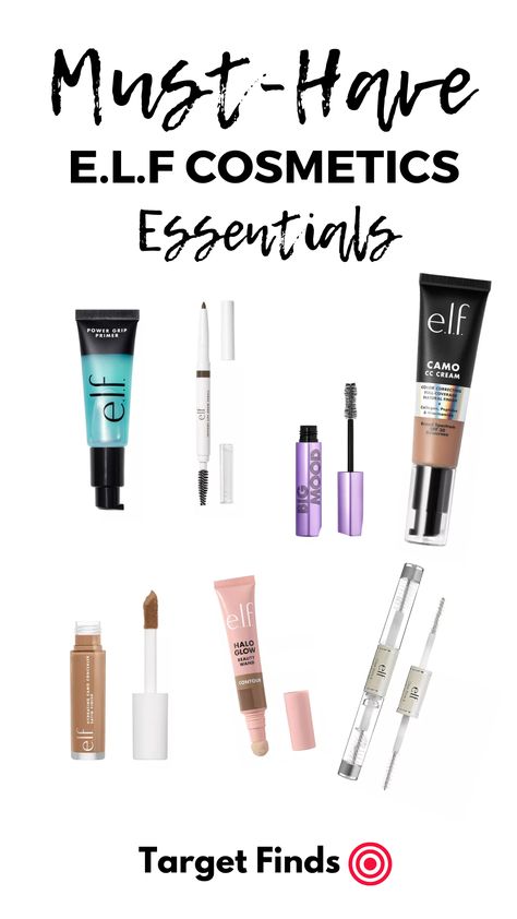 E.L.F cosmetics is affordable and quality makeup perfect for an every day look for busy moms on the go, and even for glam looks on a moms night out! E.L.F. makeup can conveniently be found at Target! Moms' Night Out, Moms Night, Elf Cosmetics, Elf Makeup, Target Finds, Glam Looks, Busy Mom, The Go, Elf