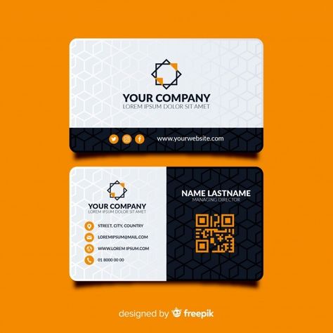 Modèle de carte de visite moderne avec d... | Premium Vector #Freepik #vector #logo #carte-visite #affaires #abstrait Shapes Template, Office Stickers, Business Card Icons, Gold Foil Business Cards, Business Card Design Minimal, Visit Card, Foil Business Cards, Pink Business Card, Photo Business Cards