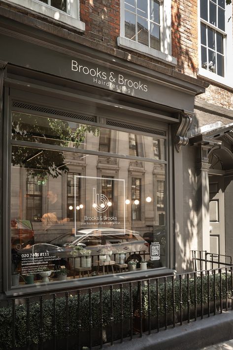 Brooks & Brooks |  Award-Winning Covent Garden, London Hair Salon Exterior Salon Ideas, Fancy Hair Salon, Hair Salon Exterior, London Hair Salon, Nyc Hair Salon, Vintage Beauty Salon, London Hair, Best Hair Stylist, Best Hairdresser