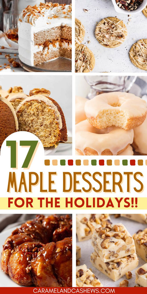 maple cake, maple cookies, maple donuts, maple pound cake, maple fudge. Maple Desserts, Maple Cake, Cinnamon Desserts, Baked Apple Recipes, Maple Cookies, Single Layer Cakes, Easy Chocolate Desserts, Condensed Milk Recipes, Maple Cream