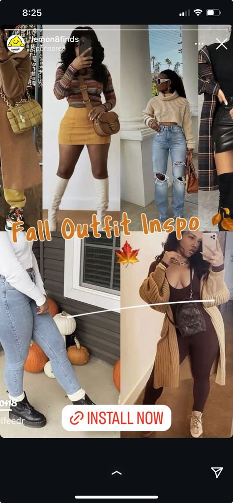 Fall Outfits Women Black Woman, Plus Size Baddie Outfits, Winter Fashion Outfits Casual, Trendy Fall Outfits, Pretty Girl Outfits, Cute Comfy Outfits, Outfit Inspo Fall, Cute Everyday Outfits, Fall Fashion Outfits