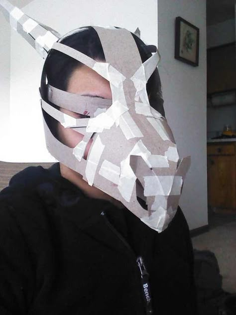 Cubone Costume, Cubone Mask, Cardboard Mask Diy, Dragon Skull Mask, Cubone Skull, Cardboard Mask, Fursuit Tutorial, Horse Mask, Dragon Mask