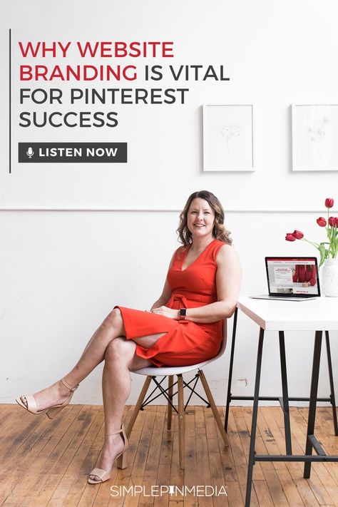 woman in a red dress sitting in a chair smiling at the camera Simple Pin Media, Pinterest Marketing Business, Branding Process, Homepage Design, Virtual Assistant Business, Font Combinations, Simple Pins, Pinterest Marketing Strategy, Brand Fonts