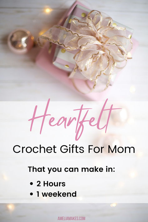 With so many special projects that we want to crochet for our moms, sometimes we need heartwarming options that are fast to make, like the ones in this post! Fast Crochet Gifts, Quick And Easy Crochet Gifts, Easy Crochet Gifts, Crochet Gifts For Mom, Diy Crochet Gifts, Expecting Mother Gifts, Fast Crochet, Christmas Crochet Patterns Free, Pinterest Design