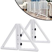 Indoor Dog Fence, Wooden Dog Gates, Freestanding Dog Gate, Wooden Pet Gate, Freestanding Pet Gate, Retractable Baby Gate, Pet Gates, Origami White, Safety Fence