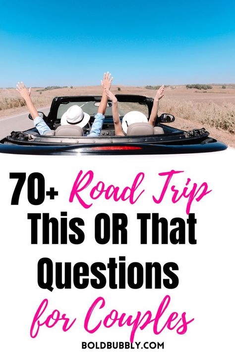 this or that questions for couples Car Ride Questions, Fun Road Trip Questions, Road Trip Questions For Couples, Quizzes For Couples, Road Trip Games For Adults, Couples Road Trip, Date Night Ideas Winter, Road Trip Questions, Date Night Ideas At Home Romantic