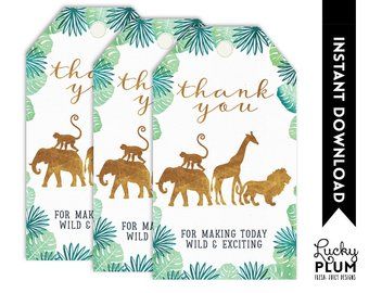 Safari thank you stickers | Etsy Jungle Boho, Jungle Theme Baby Shower, Safari Cupcakes, Jungle Birthday Invitations, Pink Safari, Boho Arrow, Animal Jungle, Wild Party, Safari Baby Shower Invitations