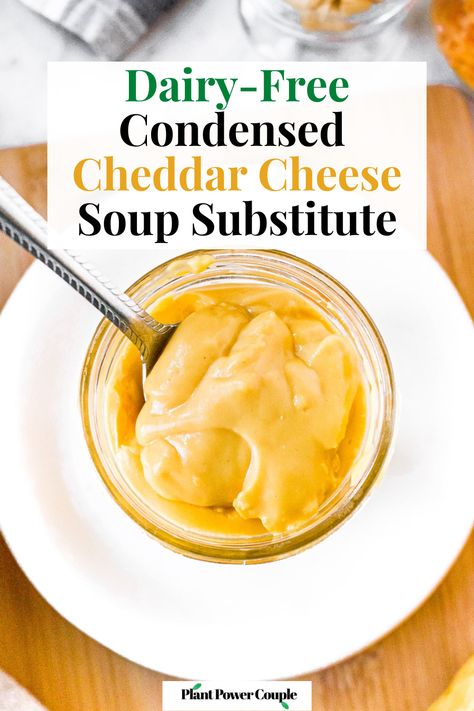 Vegan Canning, Veg Meal Prep, Condensed Cheddar Cheese Soup, Vegan Cheddar Cheese, Vegan Cheese Recipes, Cheese Soup Recipes, Favorite Casseroles, Dairy Free Cream, Cheddar Cheese Soup