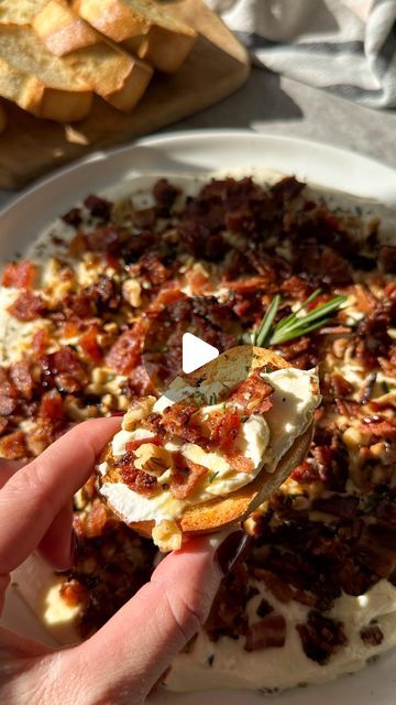 Samantha Montgomery, Whipped Feta, Maple Bacon, Garlic Clove, Toasted Walnuts, Balsamic Glaze, Healing Food, Fresh Rosemary, Party Food Appetizers