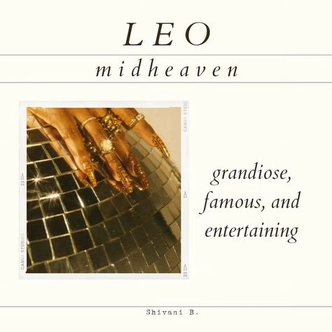 Part1: ⚡Mid heaven ⚡(MC/10th House) is such an electric energy in astrology to work with when we talk about branding, marketing or our public image and reputation in the world. It shocked me to the core to discover my midheaven because I had never associated myself with this energy. But over the last few years of reclaiming my lost fragments have made me see my superpowers and it's honestly beautiful to lean on my magnetism this way. In fact, it's been so interesting to see that the thing... Leo Midheaven Aesthetic, Leo Core Aesthetic, Leo + Core + Aesthetic, Leo Midheaven, Leo Energy, Scorpio Rising, Electric Energy, Leo Lion, Lean On Me