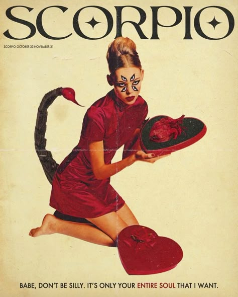 Scorpio Zodiac Sign Retro Zodiac, Vintage Astrology, Zodiac Fashion, Scorpio Art, Scorpio Birthday, Scorpio Girl, Scorpio Rising, Scorpio Zodiac Sign, Scorpio Season