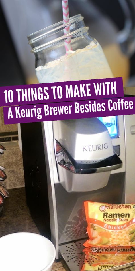 Check out these 10 Things You can Make in a Keurig Brewer Besides Coffee. Fun, creative and so simple to use with rice, noodles, and more. #passion4savings #keurig #coffeebrewer #guide #tips #howtouse #besides #coffee Keurig K Cafe Recipes, K Cafe Keurig Recipes, Kuerig Ideas, Keurig Hacks, Relaxing Crafts, Keurig Iced Coffee, Keurig Recipes, Keurig Coffee Station, Keurig Coffee Recipes