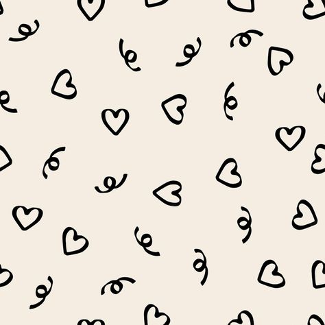 Premium Vector | Seamless monochrome heart and line pattern background greeting card or fabric Valentines Pattern Design, Cute Heart Designs, Cute Seamless Pattern, 2025 Summer, Heart Vector, Heart Prints, Valentines Patterns, Hearts Print, Heart Graphic