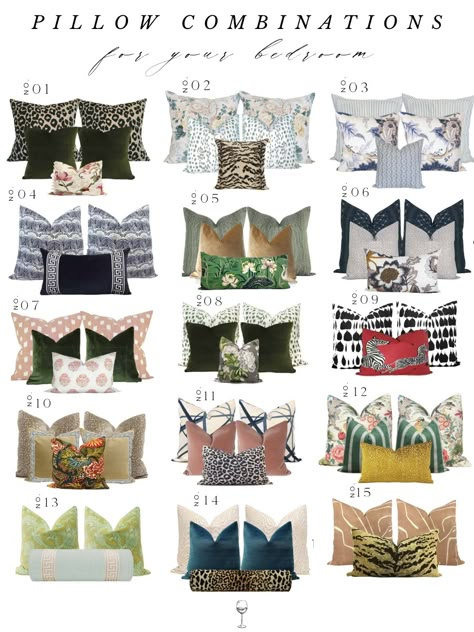 Bedroom Pillows Arrangement, Bed Pillow Arrangement, Pillow Combinations, Pillow Arrangement, Living Room Pillows, Bad Design, Pillow Styling, Bedroom Pillows, Master Bedrooms Decor