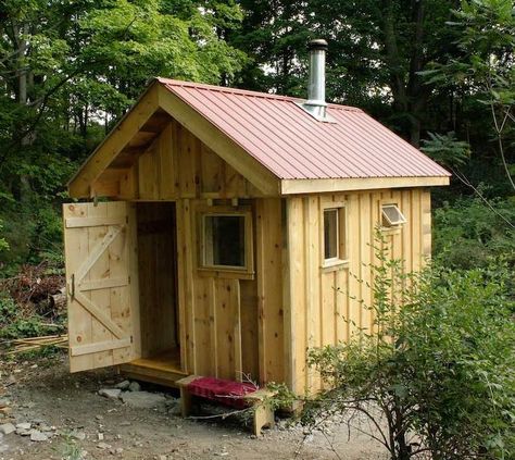 Outdoor Sauna Designs | Outdoor Wood-Burning Sauna Wood Burning Sauna, Mobile Sauna, Building A Sauna, Wood Sauna, Sauna Diy, Dry Sauna, Sauna House, Hot Tubs Saunas, Sauna Design