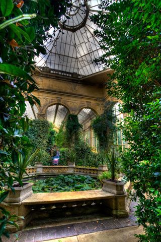 Castle Ashby House Northampton - The Orangery in the Italian Gardens | Castle Ashby, Italian Gardens, The Orangery, Greenhouse Plans, Italian Garden, Garden Greenhouse, Castle House, Patio Interior, Glass House